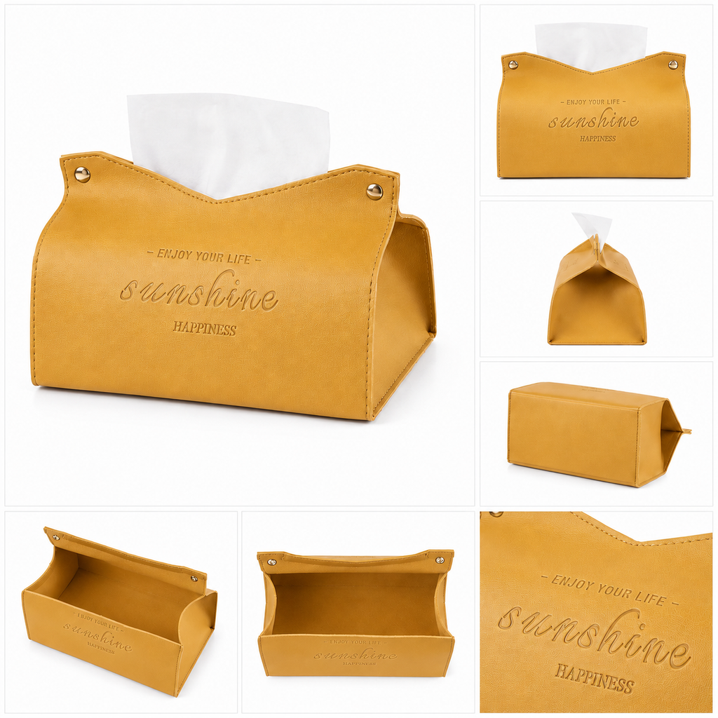 Leather Tissue Box Holder