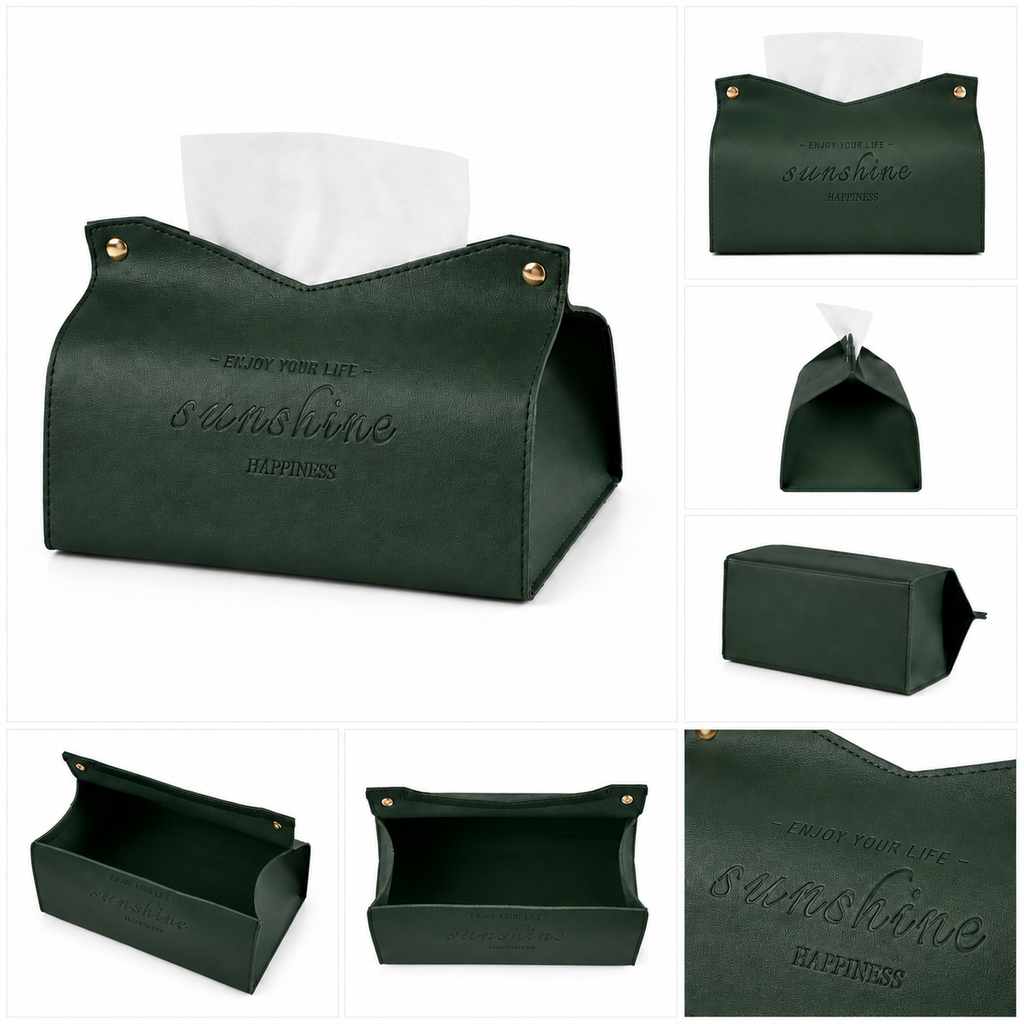 Leather Tissue Box Holder